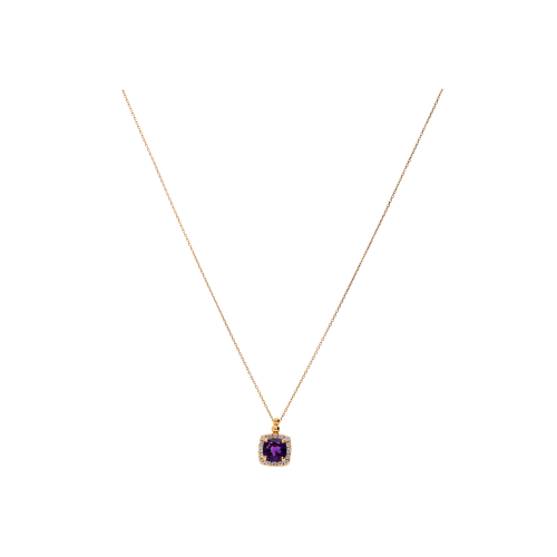Accedi alla scheda di Bartorelli Italian Jewels COLLANA IN ORO ROSA CON CIONDOLO IN AMETISTA E DIAMANTI - VP26056DAMNP