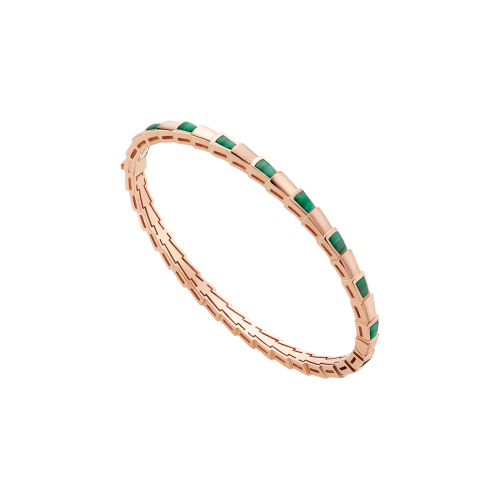 Accedi alla scheda di Bulgari BRACCIALE SERPENTI VIPER IN ORO ROSA CON ELEMENTI IN MALACHITE - BR858709 - BR859177