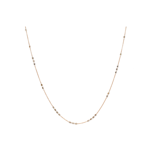 Accedi al prodotto correlato Bartorelli Italian Jewels GIROCOLLO IN ORO ROSA E DIAMANTI BROWN - C065/15DGR