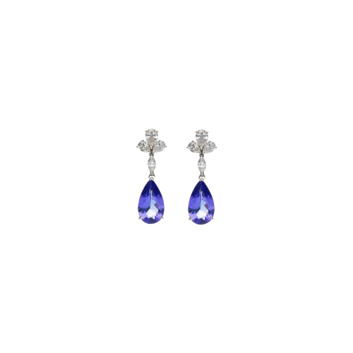 Accedi alla scheda di Bartorelli Italian Jewels ORECCHINI PENDENTI IN ORO BIANCO CON DIAMANTI E TANZANITE - 10543007