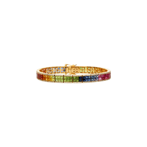 Accedi alla scheda di Bartorelli Italian Jewels BRACCIALE RAINBOW IN ORO ROSA CON DIAMANTI E ZAFFIRI MULTICOLOR - KB1011/MS