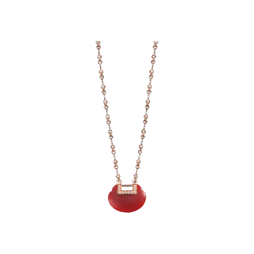 Accedi al prodotto correlato Qeelin COLLANA YU YI IN  ORO ROSA CON DIAMANTI E AGATA - MODELLO MEDIO - AA-020-NL-RGDRA - YY-020-NL-RGDRA