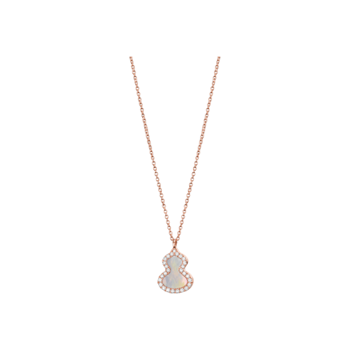 Accedi alla scheda di Qeelin COLLANA PETITE WULU IN ORO ROSA CON DIAMANTI E MADREPERLA - WU-NL0006B-RGDMOP - WUNPT6DRGMP