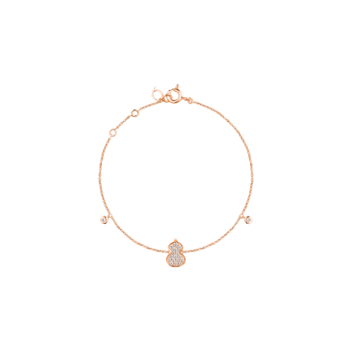Accedi alla scheda di Qeelin BRACCIALE PETITE WULU IN ORO ROSA CON PAV&Egrave; DI DIAMANTI - WU-BR0009A-RGD - WUBPT9ARGDI
