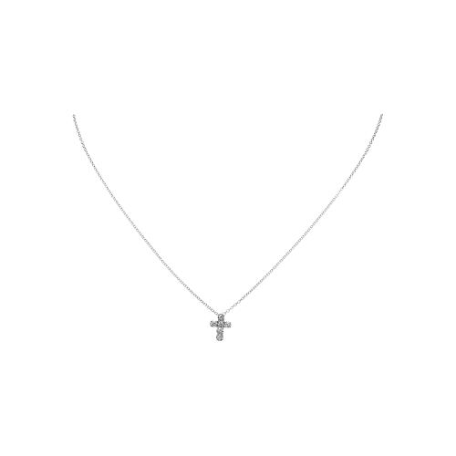 Accedi alla scheda di Bartorelli Italian Jewels COLLANA GIROCOLLO IN ORO BIANCO CON PENDENTE CROCE IN DIAMANTI BIANCHI - FC3140B001