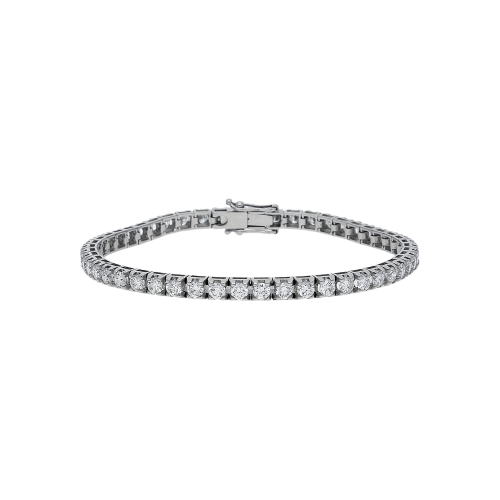 Accedi alla scheda di Bartorelli Italian Jewels Bracciale tennis in oro bianco 18 carati e diamanti bianchi taglio brillante - BR10/3