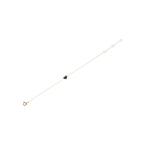 Accedi alla scheda di Bartorelli Italian Jewels BRACCIALE IN ORO ROSA CON CUORE IN PAV&Egrave; DI DIAMANTI NERI - 53092861