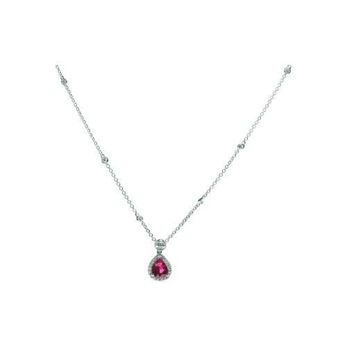 Accedi alla scheda di Bartorelli Italian Jewels COLLANA GIROCOLLO IN ORO BIANCO CON PENDENTE GOCCIA IN RUBINO E DIAMANTI - 88695162