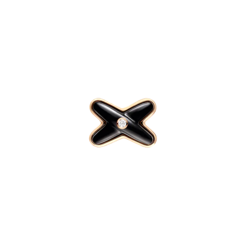 Accedi alla scheda di Chaumet CHAUMET - ORECCHINO SINGOLO JEUX DE LIENS IN ORO ROSA CON DIAMANTE E ONICE - 085124 - 085124