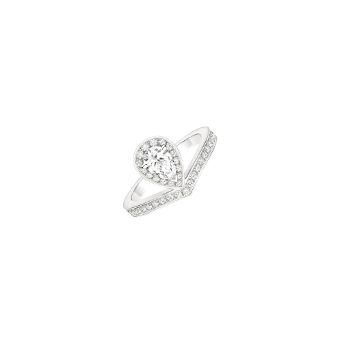 Accedi alla scheda di Chaumet CHAUMET - ANELLO JOSEPHINE AIGRETTE IN PLATINO CON DIAMANTE TAGLIO PERA E PAV&Eacute; DI DIAMANTI - J84092 - J84092