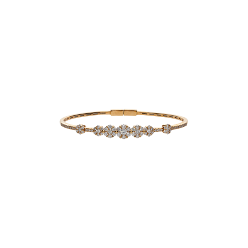 Accedi al prodotto correlato Bartorelli Italian Jewels BRACCIALE BANGLE FIORI IN ORO ROSA  E DIAMANTI - P12550.R