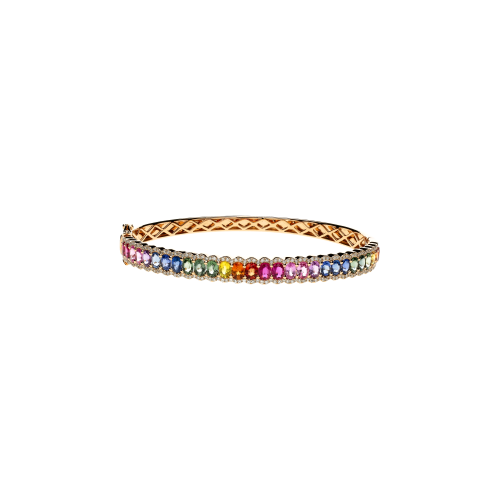 Accedi alla scheda di Bartorelli Italian Jewels BRACCIALE RAINBOW DEMI-TENNIS IN ORO ROSA CON ZAFFIRI MULTICOLOR E DIAMANTI - KB1056/MS