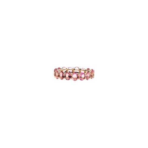 Accedi alla scheda di Bartorelli Italian Jewels ANELLO VERETTA A GIRO INTERO RAINBOW IN ORO ROSA E ZAFFIRI ROSA - KR1089/PT