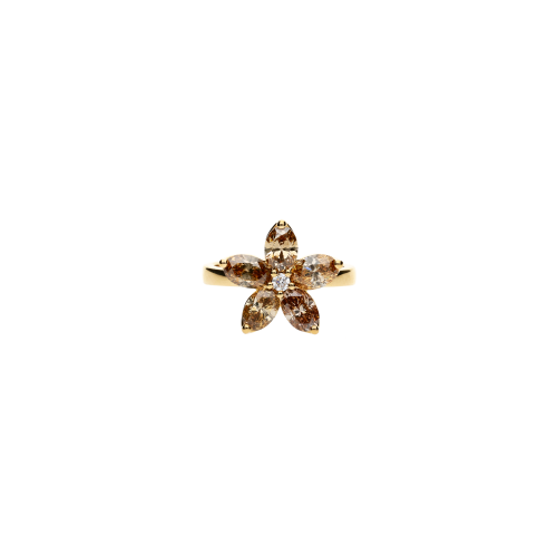 Accedi alla scheda di Bartorelli Italian Jewels ANELLO FIORE IN ORO ROSA CON DIAMANTI BROWN E DIAMANTE BIANCO - A8593B/BRW-R