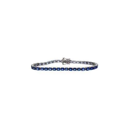 Accedi alla scheda di Bartorelli Italian Jewels BRACCIALE TENNIS RAINBOW IN ORO BIANCO CON ZAFFIRI BLU - KB1073/BS