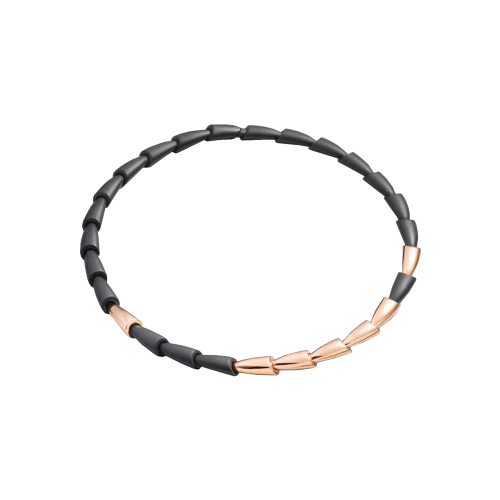 Accedi alla scheda di Vhernier COLLANA CALLA MEDIA IN TITANIO NERO, ORO ROSA E DIAMANTI - T01652CL161