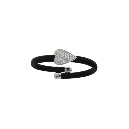 Accedi alla scheda di Bartorelli Italian Jewels BRACCIALE IN PELLE NERA CON ELEMENTI IN ORO BIANCO CUORE CON PAV&Egrave; DI DIAMANTI - 1PU0032106/2