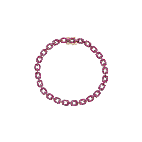Accedi alla scheda di Bartorelli Italian Jewels BRACCIALE A MAGLIA IN ORO ROSA E RUBINI NATURALI - VB28529RUPS
