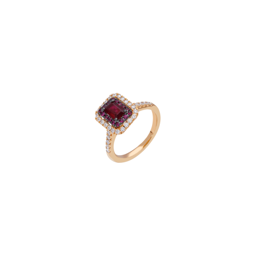 Accedi alla scheda di Bartorelli Italian Jewels ANELLO IN ORO ROSA , DIAMANTI BIANCHI E RUBINI NATURALI - VR28706DRUPS