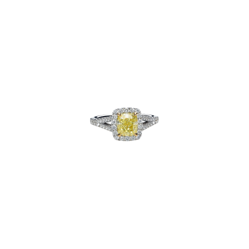 Accedi al prodotto correlato Bartorelli Italian Jewels ANELLO IN ORO BIANCO CON DIAMANTE FANCY YELLOW CENTRALE E DIAMANTI BIANCHI - 000-5013-372