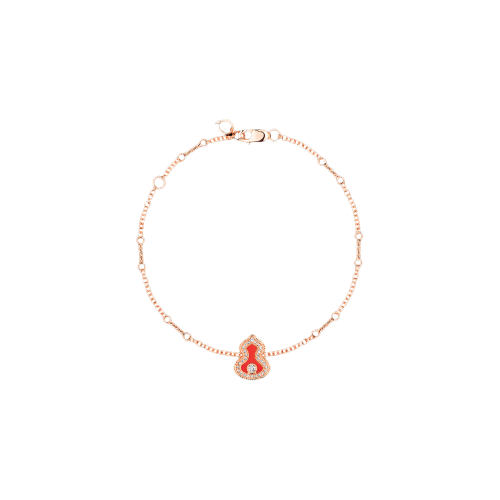 Accedi al prodotto correlato Qeelin BRACCIALE WULU IN ORO ROSA CON DIAMANTI EAGATA ROSSA - WU-040-LGBL-RGDRA - WLB40AKRGRA
