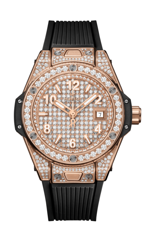 Accedi alla scheda di Hublot BIG BANG ONE CLICK KING GOLD FULL PAV&Eacute; 33 MM - 485.OX.9000.RX.1604