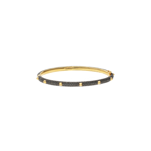 Accedi alla scheda di Bartorelli Italian Jewels BRACCIALE RIGIDO IN ORO ROSA FULL PAV&Egrave; DI DIAMANTI NERI - VB27858DKP2