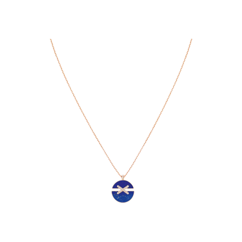 Accedi alla scheda di Chaumet CHAUMET - COLLANA JEUX DE LIENS HARMONY MODELLO MEDIO IN ORO ROSA CON DIAMANTI E LAPISLAZZULI - 084650 - 084650