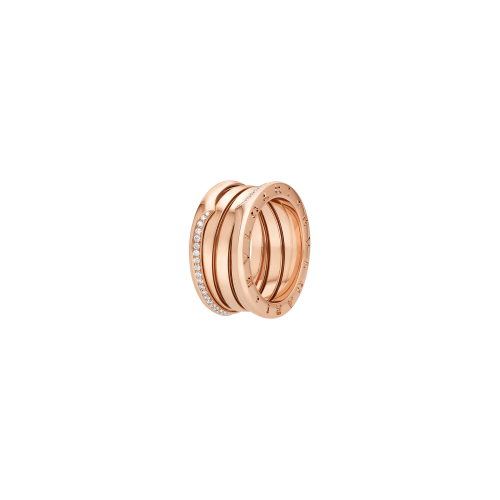 Accedi alla scheda di Bulgari ANELLO B.ZERO1 IN ORO ROSA A TRE FASCE CON DEMI-PAV&Egrave; DI DIAMANTI - AN859412 - AN859412