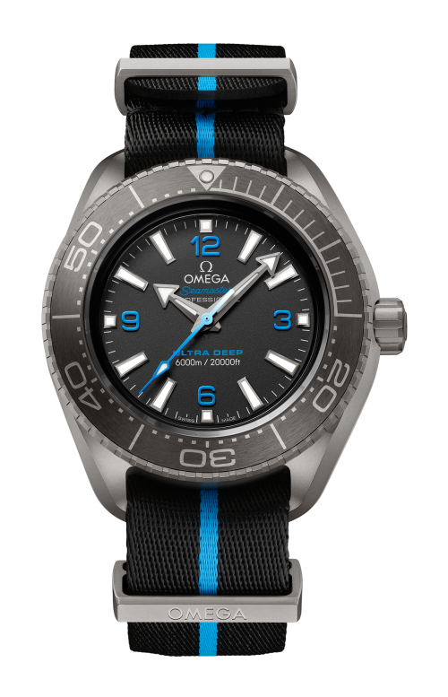 Accedi alla scheda di Omega SEAMASTER PLANET OCEAN 6000M 45,5 MM, TITANIO SU NATO - 215.92.46.21.01.001