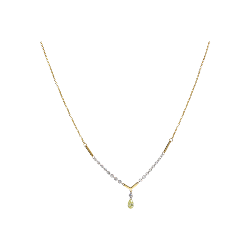 Accedi al prodotto correlato Bartorelli Italian Jewels GIROCOLLO IN ORO GIALLO CON DIAMANTI BIANCHI E DIAMANTE FANCY YELLOW - C069/32/2
