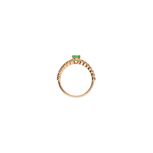Accedi alla scheda di Bartorelli Italian Jewels ANELLO IN ORO ROSA CON TSAVORITE E DIAMANTI BROWN - FA1141R013002N