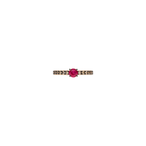 Accedi alla scheda di Bartorelli Italian Jewels ANELLO IN ORO ROSA CON RUBINO E DIAMANTI BROWN - FA1141R007002N