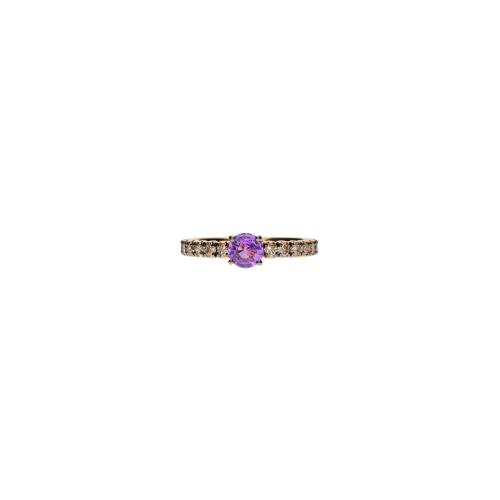 Accedi alla scheda di Bartorelli Italian Jewels ANELLO IN ORO ROSA CON ZAFFIRO VIOLA  E DIAMANTI BROWN - FA1142R011002N