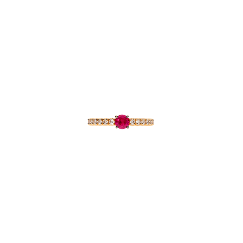 Accedi alla scheda di Bartorelli Italian Jewels ANELLO IN ORO ROSA CON RUBINO E  DIAMANTI - FA1141R007001
