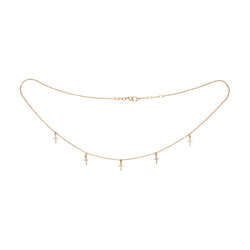 Accedi al prodotto correlato Bartorelli Italian Jewels GIROCOLLO IN ORO ROSA CON CROCI DI DIAMANTI - C054/2-OR