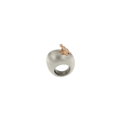 Accedi alla scheda di Dada Arrigoni ANELLO HAPPY FROG GRANDE CON RANA IN DIAMANTI E ORO ROSA - DHF08ANABRRDI - DHF08ANABRRDI