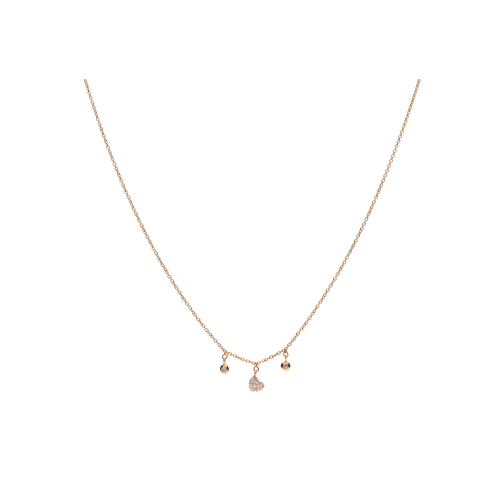 Accedi al prodotto correlato Bartorelli Italian Jewels GIROCOLLO IN ORO ROSA  E CUORE DIAMANTI - C054/23