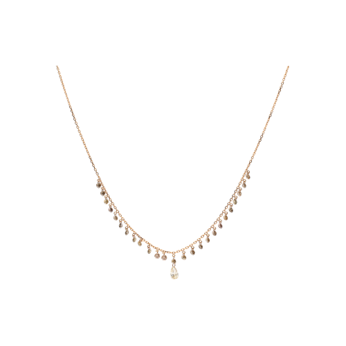 Accedi alla scheda di Bartorelli Italian Jewels COLLANA IN ORO ROSA CON DIAMANTI BROWN - C069/36-DB