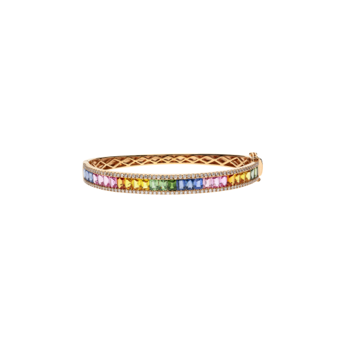 Accedi alla scheda di Bartorelli Italian Jewels BRACCIALE RAINBOW DEMI-TENNIS IN ORO ROSA CON ZAFFIRI MULTICOLOR E DIAMANTI - KB1046/MS