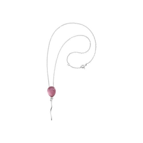 Accedi alla scheda di Vhernier CATENA PALLONCINO IN ORO BIANCO  CON DIAMANTI RODONITE E CRISTALLO DI ROCCA - P00786C0415