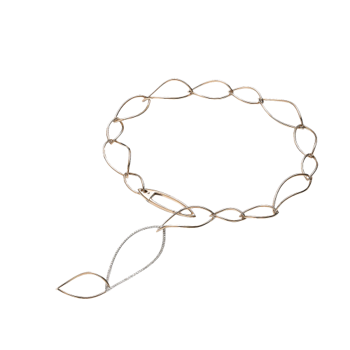 Accedi alla scheda di Mattioli COLLANA NAVETTES IN ORO ROSA E ORO BIANCO CON DIAMANTI -  MGI75006B - MGI75006B