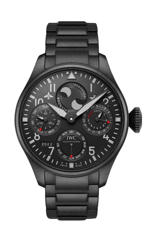 Accedi alla scheda di Iwc Schaffhausen BIG PILOT'S WATCH PERPETUAL CALENDAR TOP GUN CERATANIUM&reg; - IW503604