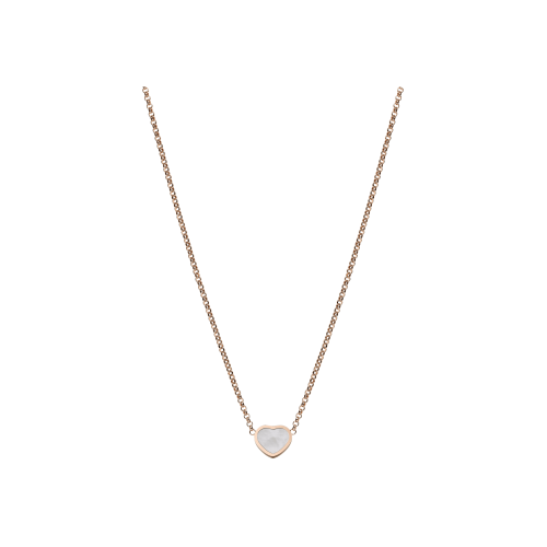 Accedi al prodotto correlato Chopard CHOPARD - COLLANA MY HAPPY HEARTS IN ORO ROSA ETICO, MADREPERLA - 81A086-5301 - 81A086