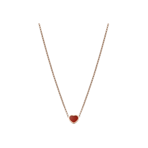 Accedi alla scheda di Chopard CHOPARD - COLLANA MY HAPPY HEARTS IN ORO ROSA ETICO, CORNIOLA - 81A086-5801 - 81A086