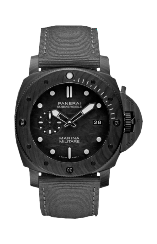 Accedi al prodotto correlato Panerai SUBMERSIBLE MARINA MILITARE CARBOTECH&trade; 47 MM - DOPPIO CINTURINO - PAM02979