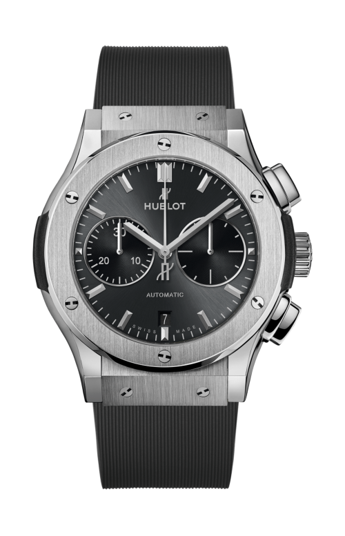 Accedi al prodotto correlato Hublot CLASSIC FUSION RACING GREY CHRONOGRAPH TITANIUM 45 MM - 521.NX.7071.RX