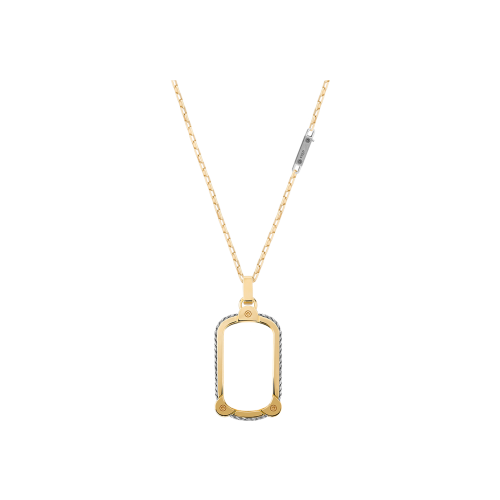 Accedi alla scheda di Fred PENDENTE FORCE 10 WINCH MODELLO MEDIO IN ORO GIALLO E ACCIAIO - 3B0305 - 3B0305