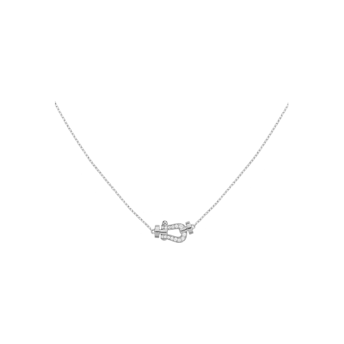 Accedi alla scheda di Fred COLLANA FORCE 10 MODELLO PICCOLO IN ORO BIANCO CON DIAMANTI - 7B0281