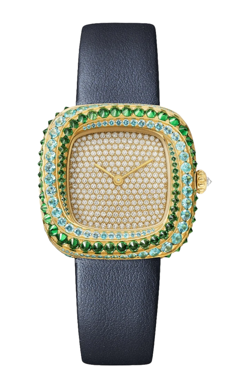Accedi alla scheda di Cartier COUSSIN DE CARTIER, MODELLO MEDIO, QUARZO, ORO GIALLO, DIAMANTI, PIETRE PREZIOSE - WJCS0009